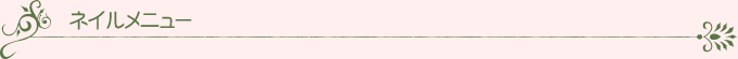ネイルメニュー